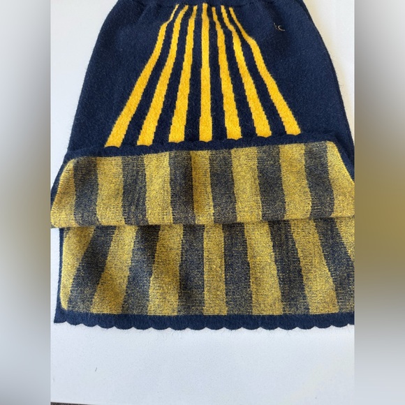 Bobo Choses navy blue yellow stripe knit skirt sz 4-5 years - Picture 3 of 6
